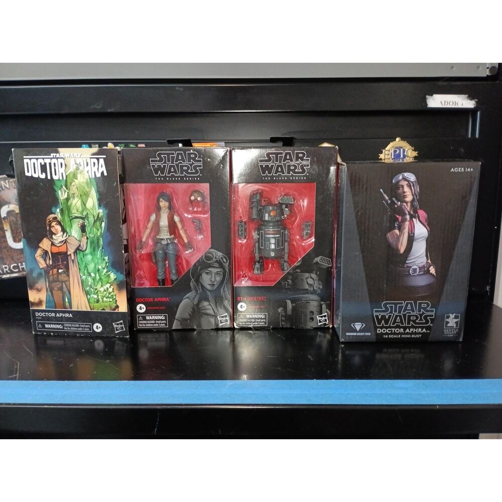 Star Wars Doctor Aphra Bundle – Black Series BT‑1 & Aphra Figures + GG Bust NIB